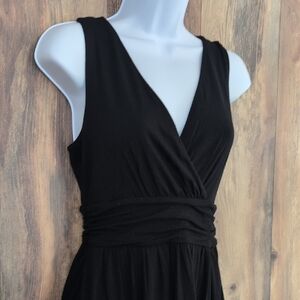 Cynthia Rowley Black Ruched Mini Dress S